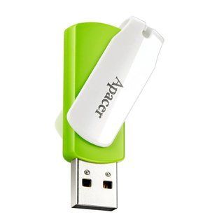 Флеш-накопичувач USB 32GB Apacer AH335 White/Green (AP32GAH335G-1) 254898 фото