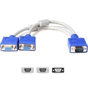 Кабель Atcom VGA - 2хVGA (M/F), 0.1 м, White (10800) 269858 фото