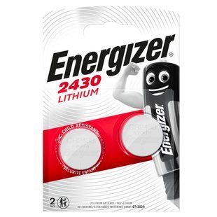 Батарейка Energizer 2430 Lithium CR2430 BL 2шт 589546 фото