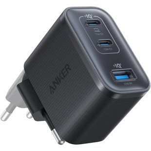 Мережевий зарядний пристрій Anker Charger 70W, 2xUSB-C, 1xUSB-A, Black (A121AL11) 595472 фото