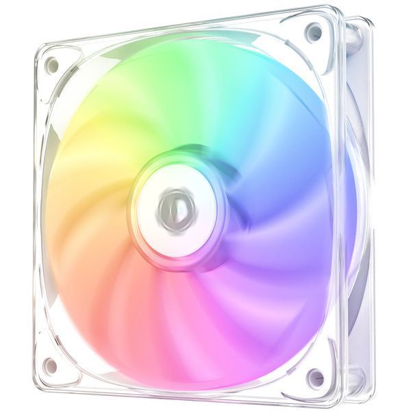 Вентилятор ID-Cooling Crystal 120 White 455466 фото