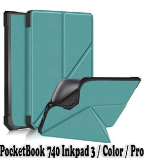 Чохол-книжка BeCover Ultra Slim Origami для PocketBook 740 Inkpad 3/Color/Pro Dark Green (707453) 430908 фото