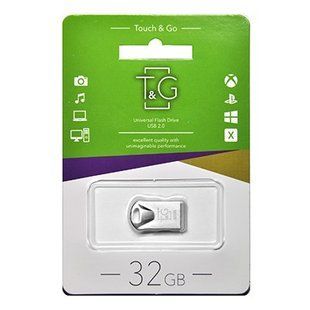Флеш-накопичувач USB 32GB T&G 106 Metal Series Silver (TG106-32G) 305217 фото