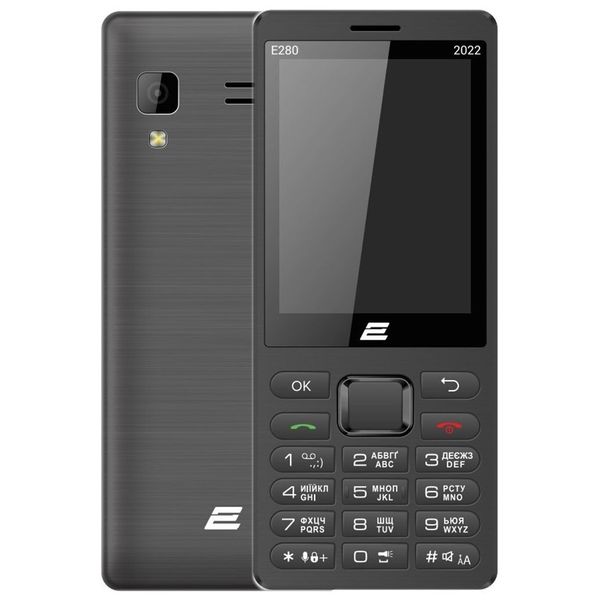 Мобiльний телефон 2E E280 2022 Dual Sim Black (688130245210) 451678 фото