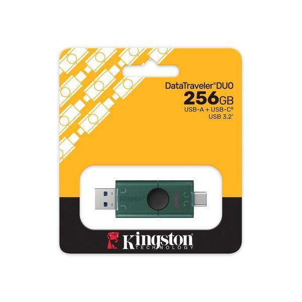 Флеш-накопичувач USB3.2 256GB Type-C Kingston DataTraveler Duo Green (DTDEG2/256GB) 571548 фото