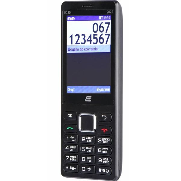 Мобiльний телефон 2E E280 2022 Dual Sim Black (688130245210) 451678 фото