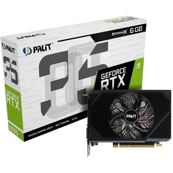 Відеокарта GF RTX 3050 6GB GDDR6 StormX Palit (NE63050018JE-1072F) 534239 фото