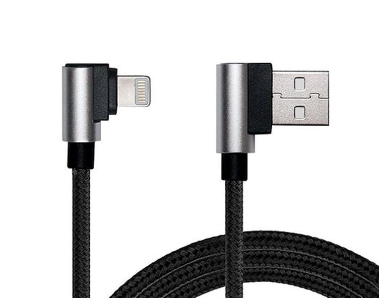 Кабель REAL-EL Premium USB - Lightning (M/M), 1 м, чорний (EL123500034) 258735 фото