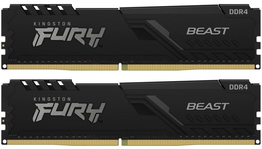 Модуль пам`ятi DDR4 2x16GB/3600 Kingston Fury Beast Black (KF436C18BBK2/32) 363803 фото