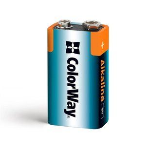 Батарейка ColorWay Alkaline Power Krona/6LR61 BL 1шт 465984 фото