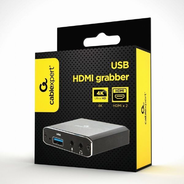 Адаптер Cablexpert HDMI - HDMI+USB+3.5 мм (F/F), Black (UHG-4K2-01) 393309 фото