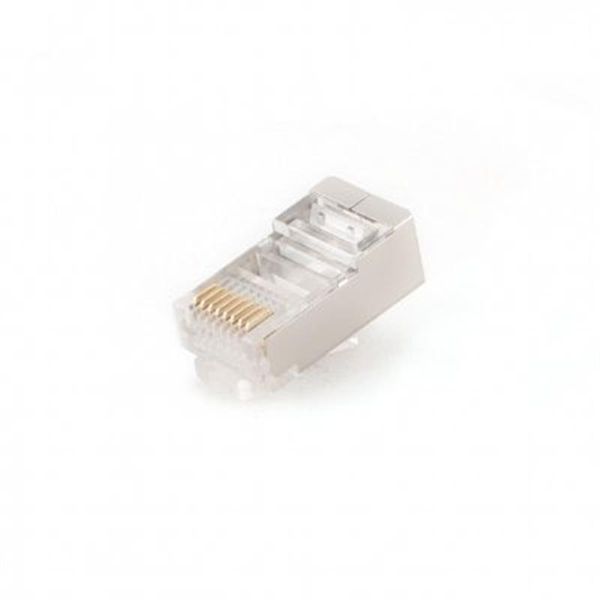 Конектор RJ 45 Cablexpert (PLUG6SP/50) екранований, із позолоченими контактами (50 шт/уп) 212762 фото