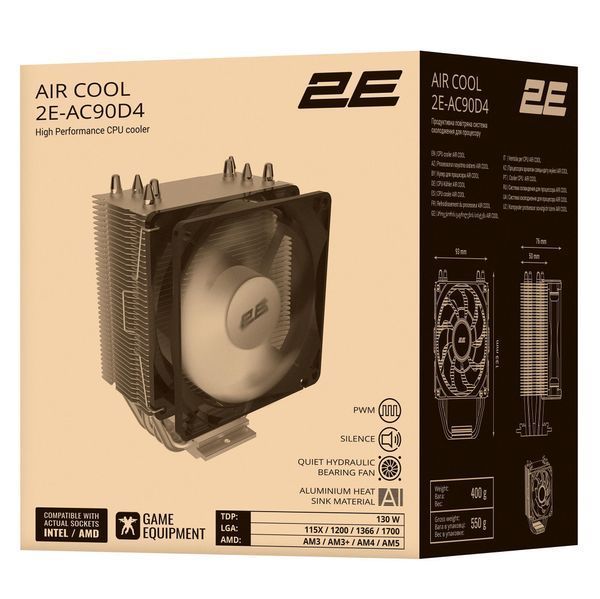 Кулер процесорний 2E Gaming Air Cool (2E-AC90D4) 556753 фото