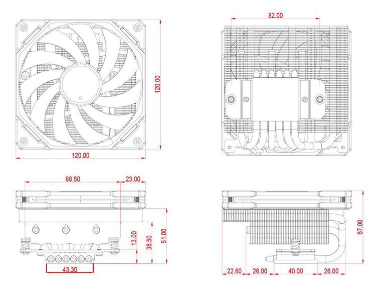 Кулер процесорний ID-Cooling IS-67-XT Black 514924 фото