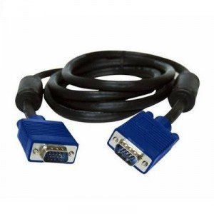Кабель Atcom VGA - VGA (M/M), HD15, з 2-ма фер. кільцями, 1.5 м, чорний (7789) 7574 фото