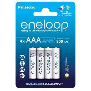 Акумулятори Panasonic Eneloop AAA/HR03 NI-MH 800 mAh BL 4 шт 553039 фото