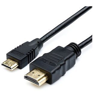 Кабель Atcom HDMI - mini-HDMI V 1.4 (M/M), 2 м, Black (11502) пакет 524366 фото