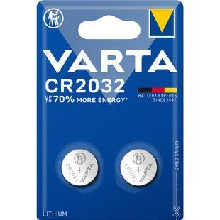 Батарейка Varta Lithium CR2032 BL 2шт 589601 фото