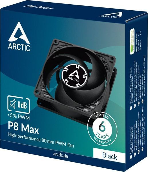 Вентилятор Arctic P8 Max Black (ACFAN00286A) 569885 фото