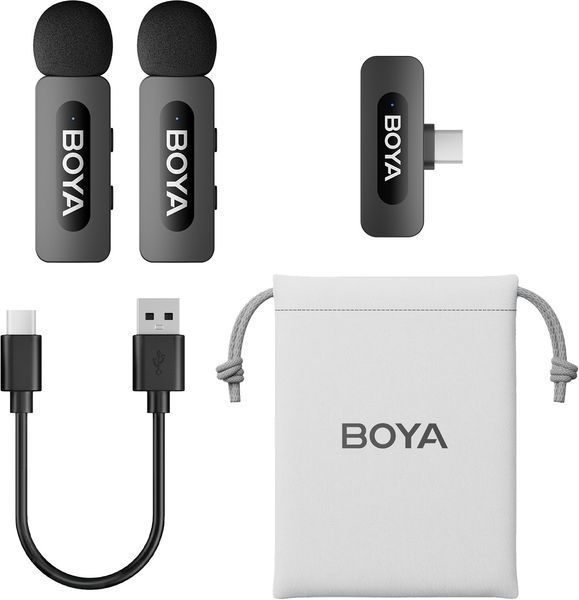 Мікрофон BOYA BY-V20 Type-C Black 588729 фото