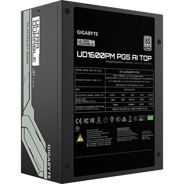 Блок живлення Gigabyte 1600W GP-UD1600PM PG5 545503 фото