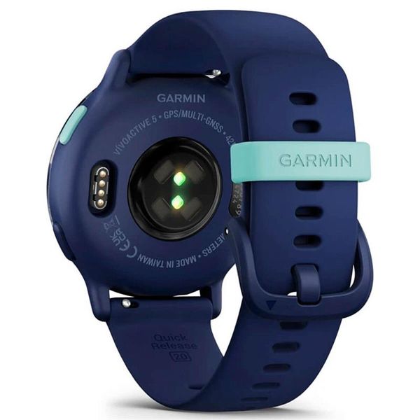 Смарт-годинник Garmin Vivoactive 5 Metallic Navy Aluminum Bezel with Navy Case and Silicone Band (010-02862-52) 493163 фото