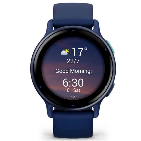 Смарт-годинник Garmin Vivoactive 5 Metallic Navy Aluminum Bezel with Navy Case and Silicone Band (010-02862-52) 493163 фото