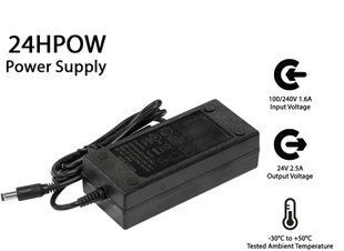 Блок живлення Mikrotik 24HPOW (24V, 2.5A, живлення для будь-яких RouterBOARD моделей) 304857 фото