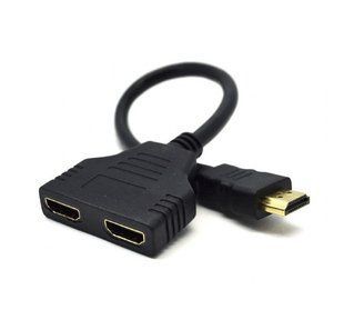 Кабель-розгалужувач Cablexpert HDMI - 2хHDMI (M/F), 0.3 м, Black (DSP-2PH4-04) 197467 фото