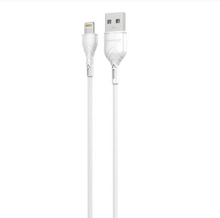 Кабель Grand-X USB - Lightning (M/M), 1 м, Cu, 2.1 A, White (PL01W) 237318 фото