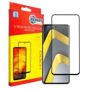 Захисне скло Dengos для Poco M8 5G Black Full Glue (TGFG-428) 599266 фото
