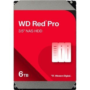 Накопичувач HDD SATA 6.0TB WD Red Pro NAS 7200rpm 256MB (WD6005FFBX) 541666 фото