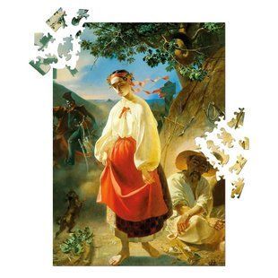 Пазл дерев`яний UkrainianPuzzles Катерина. Тарас Шевченко 585542 фото