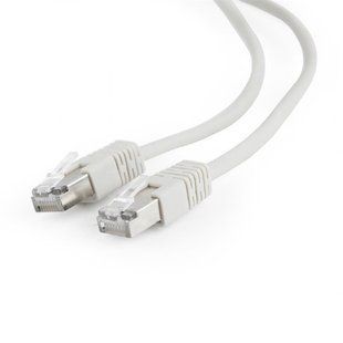 Патч-корд FTP Cablexpert (PP22-3M) cat.5Е, литий, 50u штекер із засувкою, 3м, сірий 270969 фото