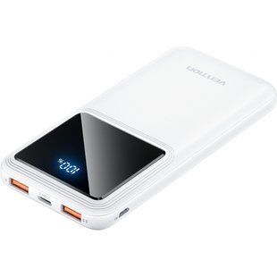 Універсальна мобільна батарея Vention 10000mAh PD QC 3.0 White (FHKW0) 591841 фото