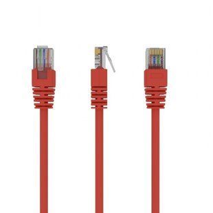 Патч-корд UTP Cablexpert (PP12-5M/R) літий, 50u штекер із засувкою, 5 м, червоний 162926 фото