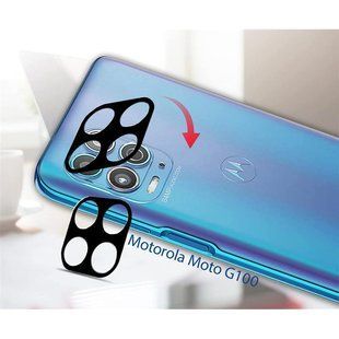 Захисне скло BeCover для камери на Motorola Moto G100 Black (707034) 393661 фото
