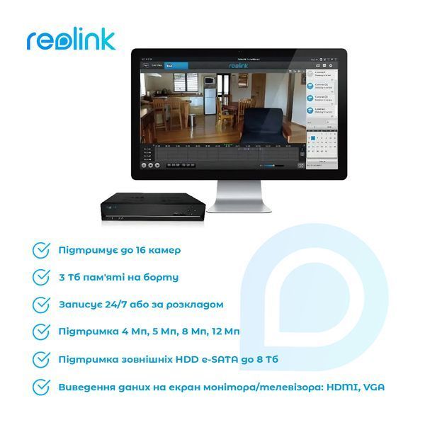 Відеореєстратор Reolink RLN16-410 без HDD 497940 фото