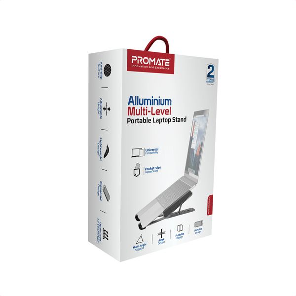 Охолоджуюча пiдставка для ноутбука Promate PocketMount Grey 480374 фото