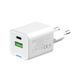 Мережевий зарядний пристрій ColorWay GaN Mini 30W PD Port PPS USB (Type-C PD + USB QC4.0) White (CW-CHS053PD-WT) 551225 фото 5