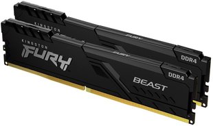 Модуль пам`ятi DDR4 2x16GB/3600 Kingston Fury Beast Black (KF436C18BBK2/32) 363803 фото