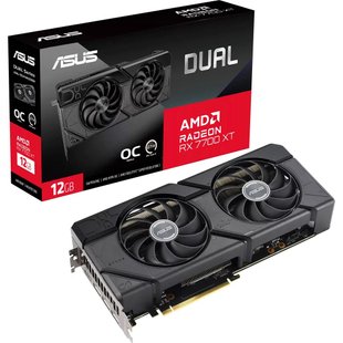 Відеокарта AMD Radeon RX 7700 XT 12GB GDDR6 Dual OC Asus (DUAL-RX7700XT-O12G) 491749 фото