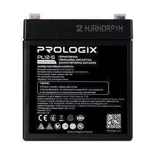 Акумуляторна батарея Prologix 12V 5AH (PL12-5) AGM 513916 фото