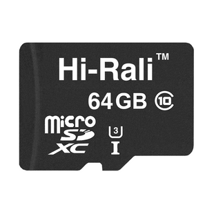 Карта пам`ятi MicroSDXC 64GB UHS-I/U3 Class 10 Hi-Rali (HI-64GBSDU3CL10-00) 319307 фото