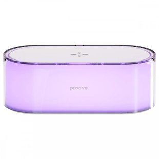 Нічник із бездротовою зарядкою Proove Multicolor Glow White (PLGM00102002) 592423 фото
