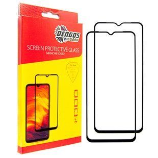 Захисне скло Dengos для Xiaomi Redmi 14C Black Full Glue (DG-TG2P-62) 2шт 543593 фото