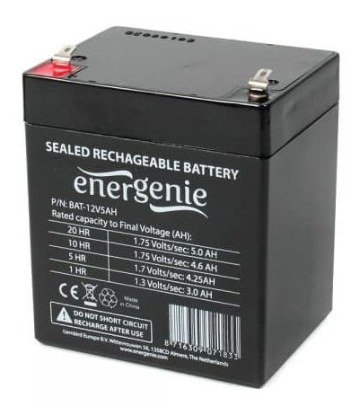 Акумуляторна батарея EnerGenie 12V 5AH (BAT-12V5AH) AGM 44660 фото