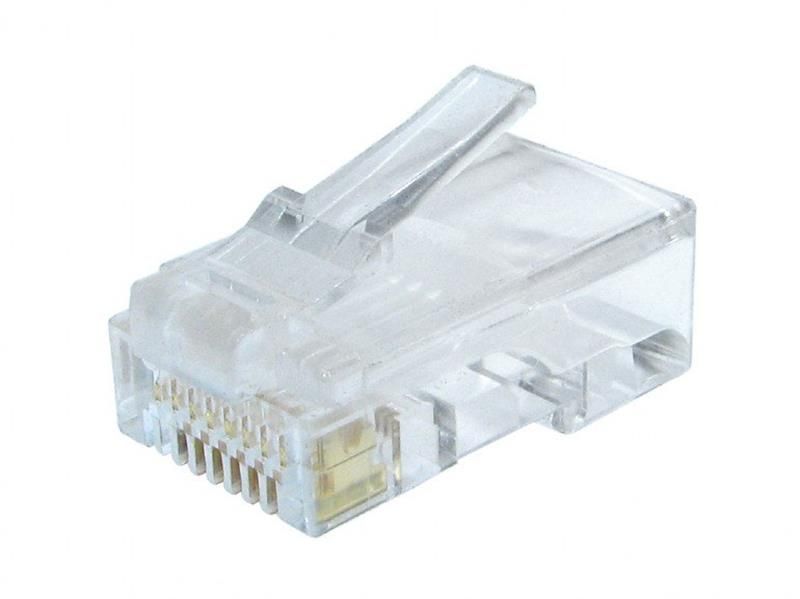 Конектор RJ 45 Cablexpert (LC-8P8C-002/10) 8P8C, Cat.6, із позолоченими контактами (10 шт/уп) 249517 фото