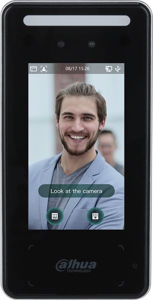 Термінал обліку робочого часу з функцією розпізнавання облич Dahua DHI-ASI6213J-MW 386663 фото