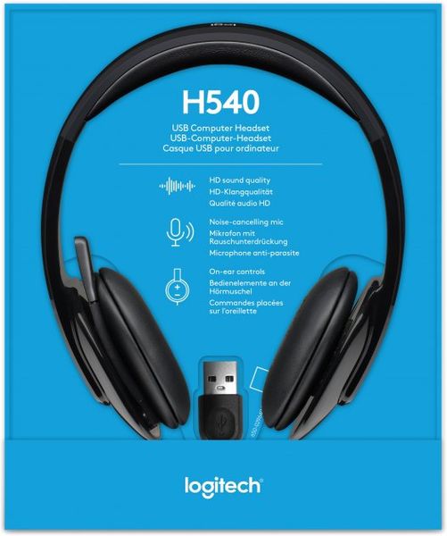 Гарнітура Logitech H540 USB (981-000480) 50624 фото